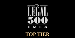 Recognized by the Legal 500 as a Tier one firm